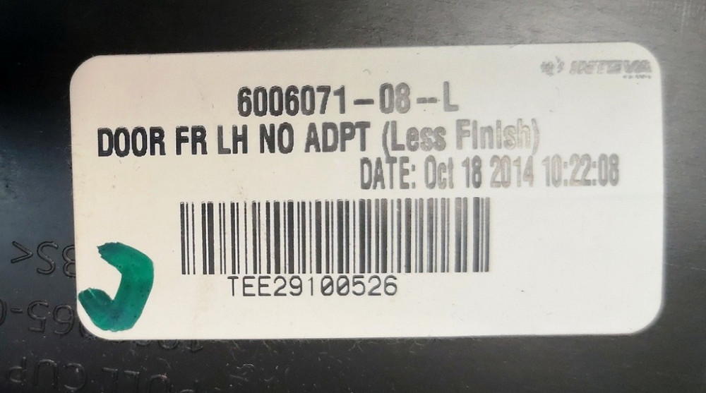 Карта двери передней левой PURB/PVCB/PVCB BLACK NO ADPT без блока стеклоподъёмника Tesla model S, mo Київ - зображення 3