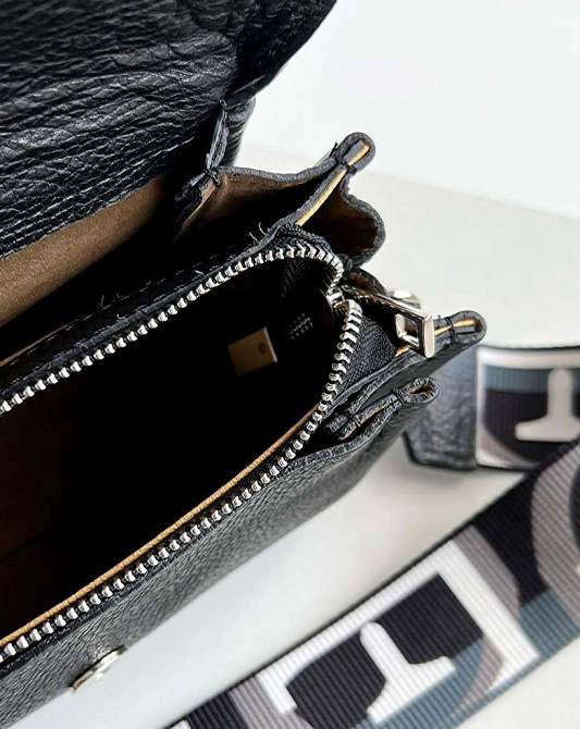 Шкіряна сумка крос-боді з широким ременем Італійська Вера Пелле TS000180 Киев - изображение 2