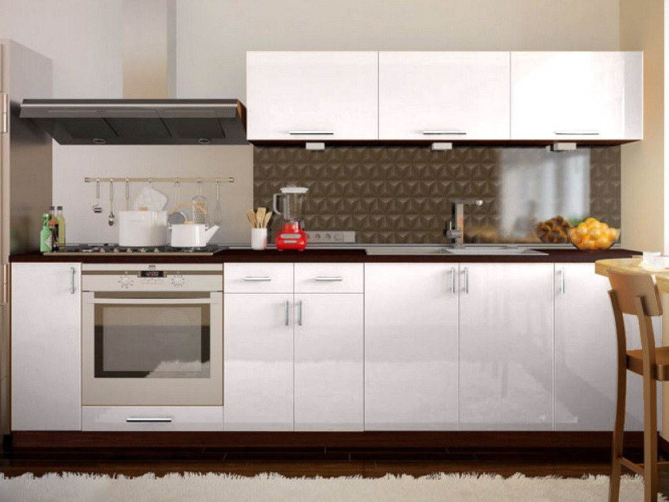 Пряма кухня ВІП-Майстер Марго фатін 2,7 метра ❀ VIP-Master Margo 2700 Киев - изображение 10