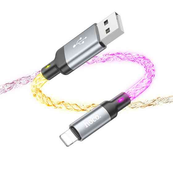 Дата кабель Hoco U112 Shine 2.4A USB to Lightning (1m) Херсон