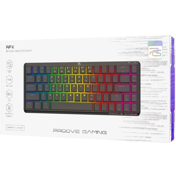 Клавіатура Бездротова Proove Gaming AFK (Ukraine Layout) Black (WKAFK1022001) (Код товару:43557) Харків - зображення 4