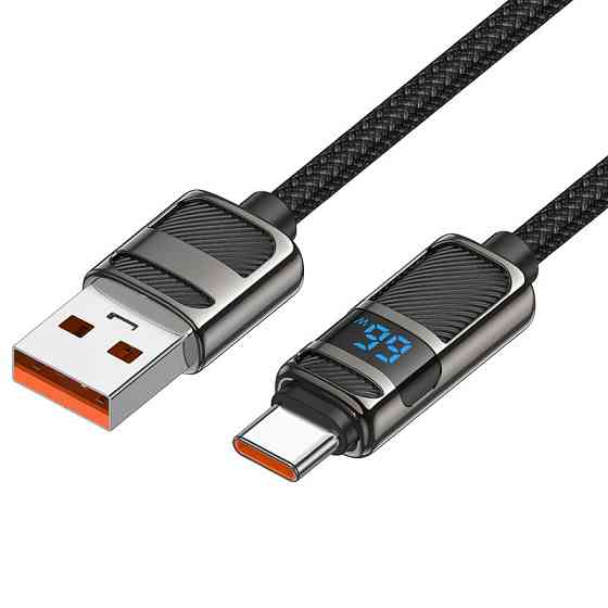 Дата кабель Hoco U137 Line with display USB to Type-C 5A/66W (1.2m) Херсон