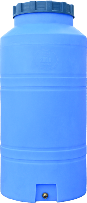 Емкость 300 л узкая вертикальная  ВО ПБ голубая Киев - изображение 3