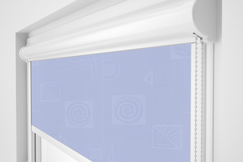 Рулонна штора Rolets Ікеа 2-1802-700 70x170 см закритого типу Блакитна Київ - зображення 1