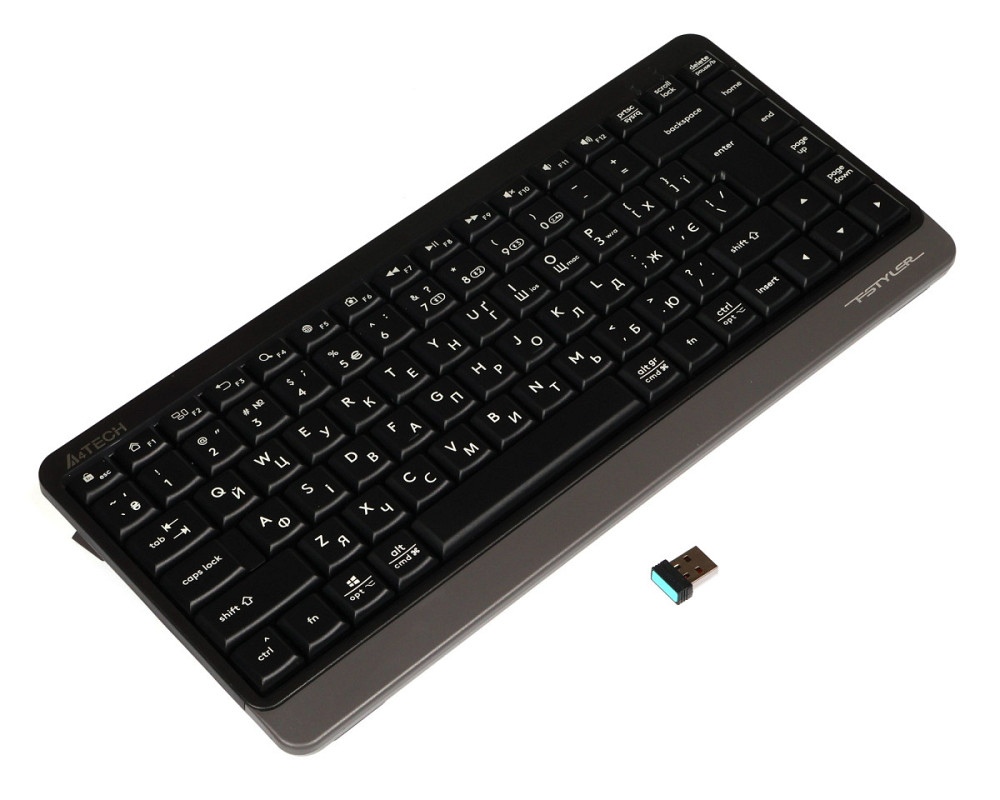 Клавиатура беспроводная A4Tech Fstyler FBK11(Grey) серая Київ - зображення 4