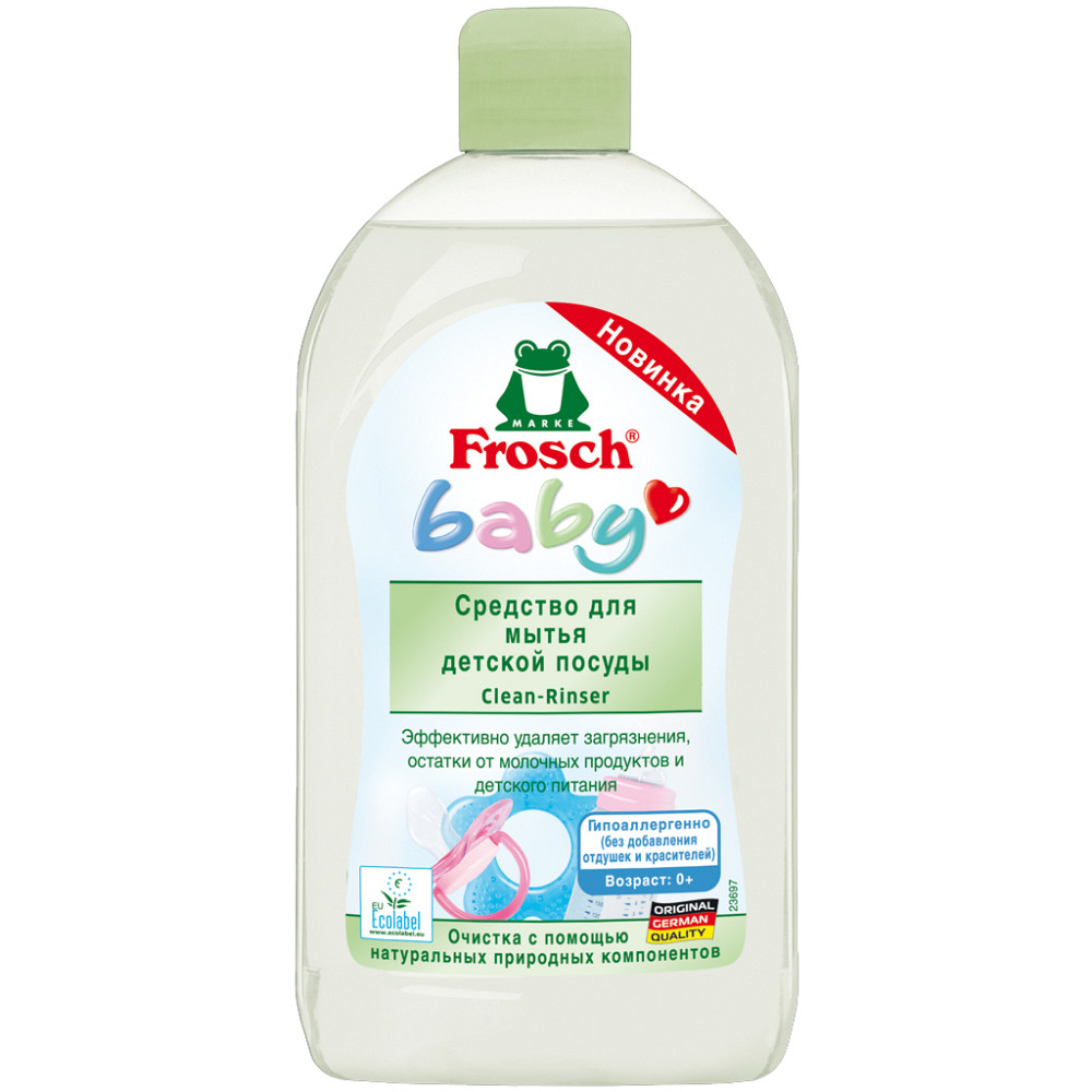 Засіб для ручного миття дитячого посуду Frosch Baby 4001499908347 500 мл Київ - зображення 1