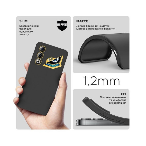 Чохол ArmorStandart Matte Slim Fit Camera Cov для ZTE Nubia Neo 3 5G Black (ARM88812) (Код товару:42 Харьков - изображение 3