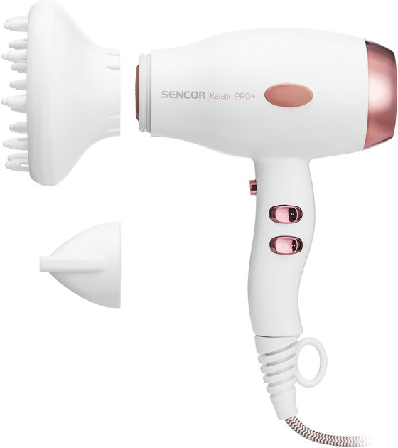 Фен Sencor SHD 8100GD 2100 Вт белый Київ - зображення 1