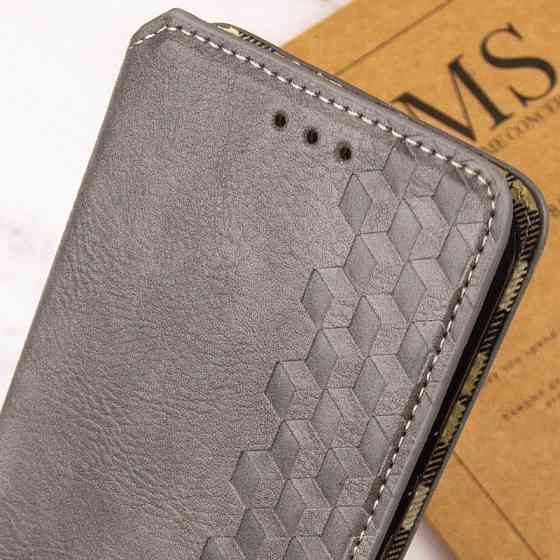 Кожаный чехол-книжка GETMAN Cubic (PU) для Xiaomi Redmi Note 14 4G (Europe version) Херсон