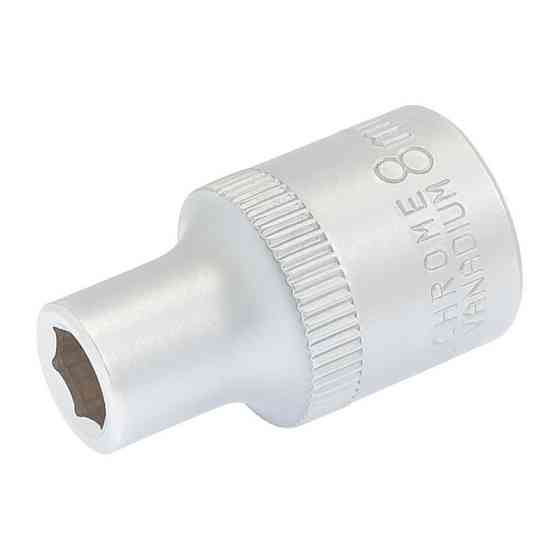 Головка торцевая 6-гранная MASTERTOOL ½″ 8 мм L 40 мм CrV 78-0008 Харьков