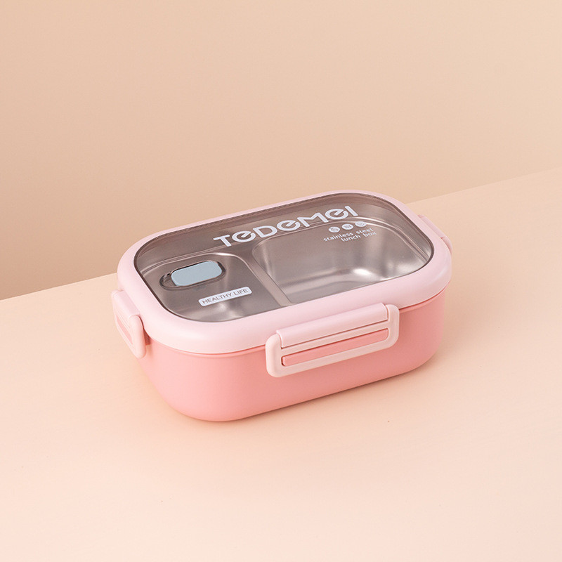 Ланч бокс одноярусний харчовий 11438 850 мл рожевий Київ - зображення 1