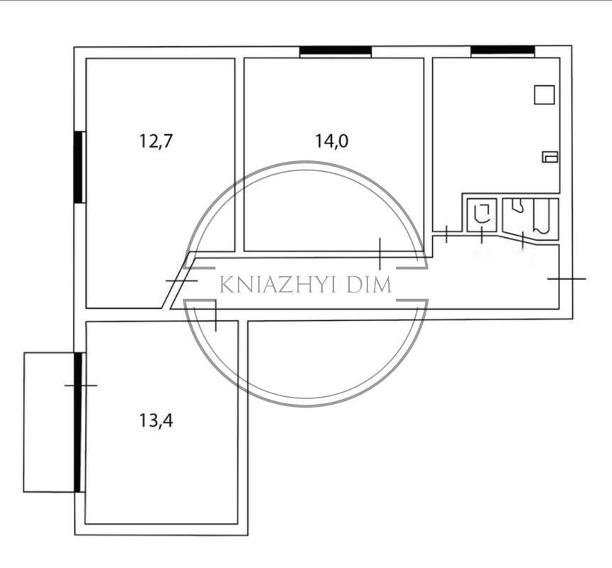 Отличная трехкомнатная квартира в Шевченковском районе.Код: 21120521 Киев - изображение 4