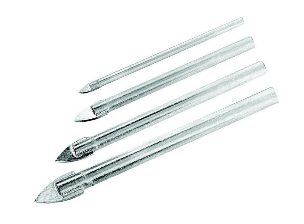 Набор сверл-пик для стекла и керамики GRANITE 4 шт 4х60/5х65/6х68/8х70 мм 2-01-004 Харків - зображення 3