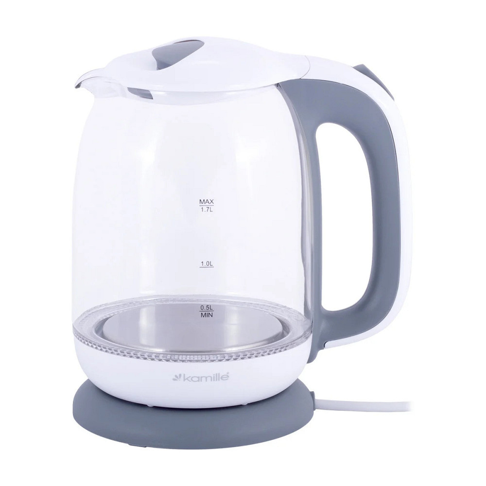Електричний чайник 1.7 л Kamille KM-1720G Київ - зображення 1