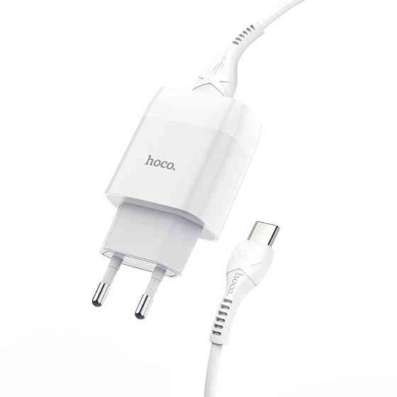 СЗУ Hoco C73A Glorious 2.4A (2USB-A) + кабель USB to Type-C Херсон