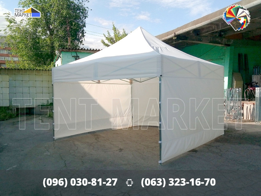 Намет розкладний 4х4 розсувний шатер трансформер. Пошиття виготовлення тентів шатрів наметів зонтів Запоріжжя - зображення 2