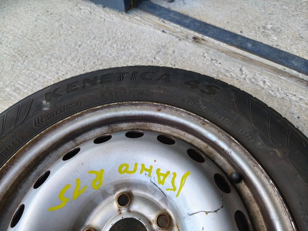 Диск колесный металлический с шиной Kenda 195/65 R15 Renault Kangoo 2008-2021 Ковель - зображення 4