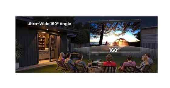 JMGO 100 J0A-7P2, портативний проекційний екран 100", 16:9, 4K HDR, зі стійкою Киев
