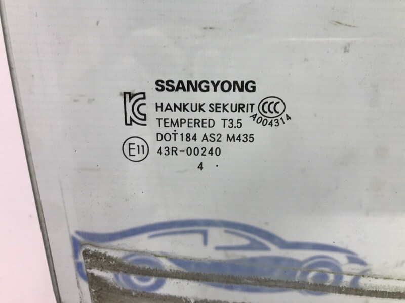 Стекло двери заднее правое SsangYong Korando C200 2.0 DIESEL 2010 (б/у) Київ - зображення 3