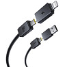 Дата кабель Baseus Versatile Two-for-Two USB/Type-C to Type-C/Lightning 60W (0.6m) (P10383000) Херсон