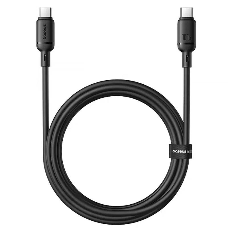 Дата кабель Baseus Silky Series OS Fast Charging Type-C to Type-C 100W (1m) (P10377704) Херсон - зображення 2