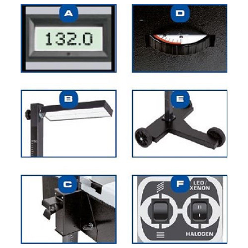 Прибор для регулировки света фар HL19D SPIN (Италия) Харків - зображення 2