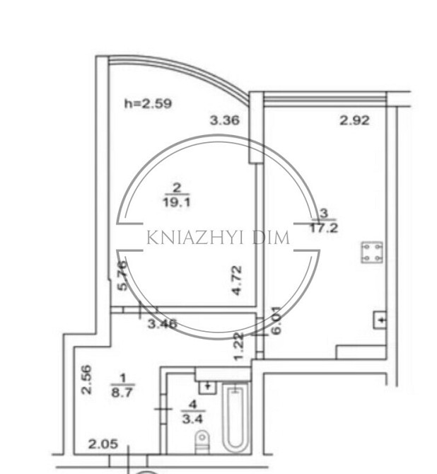 Продам 1-кім. квартиру у ЖК 4 сезони. Код:21146053 Київ - зображення 10