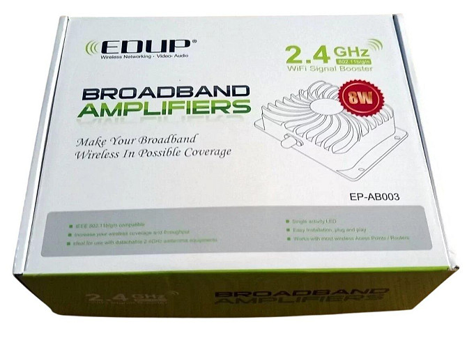 Усилитель сигнала Wi-Fi (репитер, бустер) 8W с внешней направленной антенной 20dBi и роутером (83148 Днепр - изображение 4