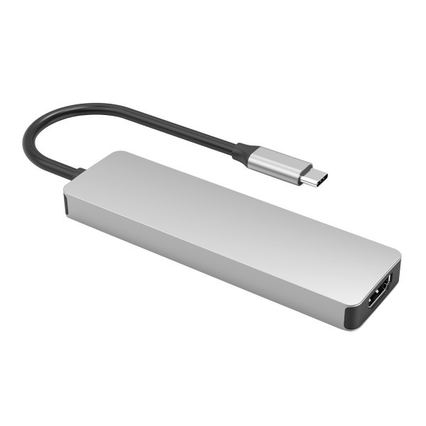 USB HUB Proove Iron Link 5 in 1 (2*Type-C + 2*USB3.0 + HDMI) Silver (HBIL00222024) (Код товару:39817 Харьков - изображение 2