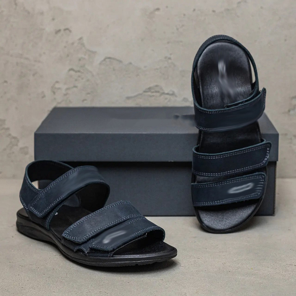 Мужские кожаные сандалии E-series Blue Київ - зображення 7