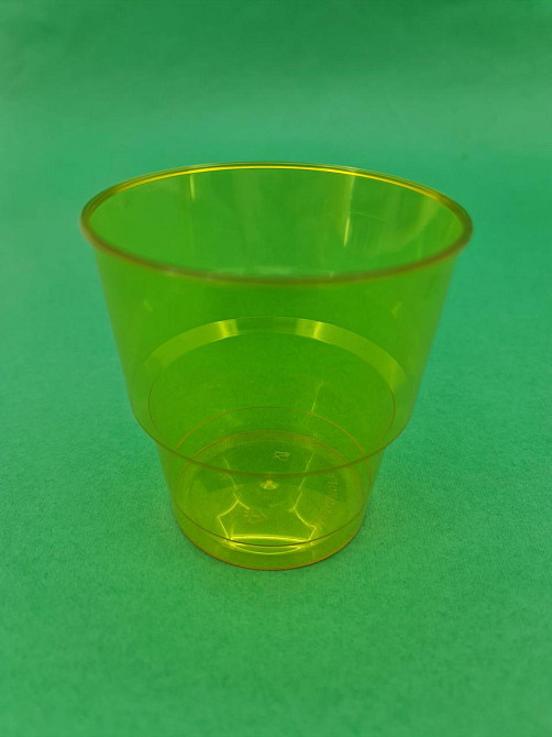 Одноразовый стакан стеклопластиковый желтый, 200 мл, 25 шт/пач Харків - зображення 4