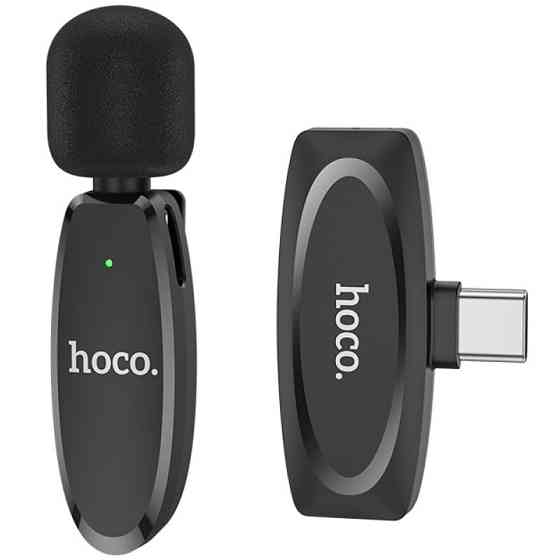 Петличный беспроводной микрофон Hoco L15 Crystal Type-C Херсон