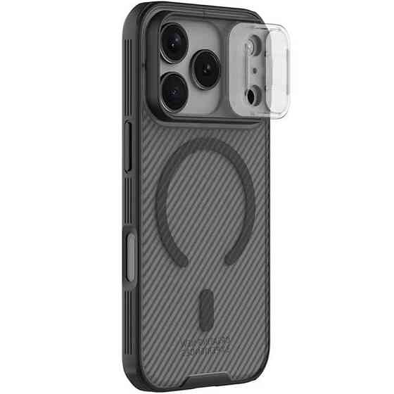 Карбоновая накладка Nillkin CamShield Pro Magnetic для Apple iPhone 17 Pro (6.3") Херсон