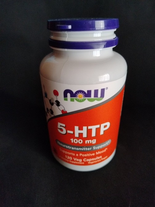 NOW Foods, 5-гидрокситриптофан, 100 мг, 120капс. 5-HTP Днепр - изображение 1