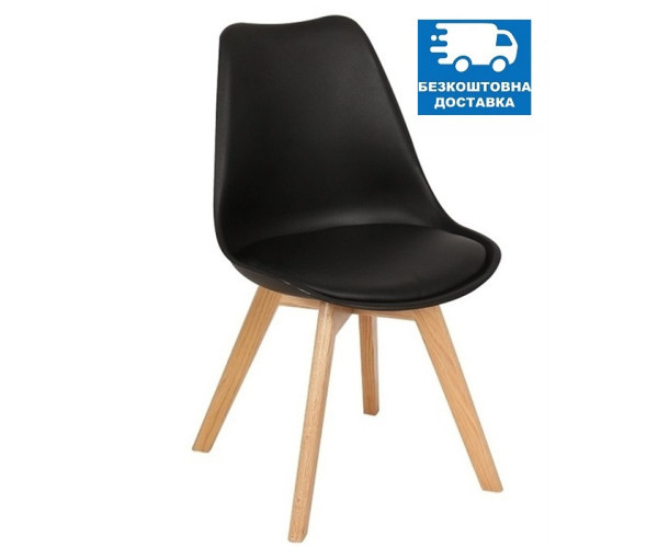 Стілець Тор м'який обідній чорний Днепр - изображение 1