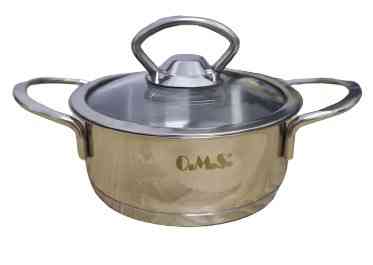 Каструля зі скляною кришкою OMS Cylinder 2008-12-05 0.5 л 12 см Киев