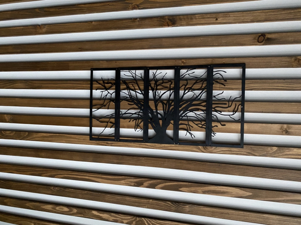 Настенный декор панно картина лофт из металла Дерево Киев - изображение 9