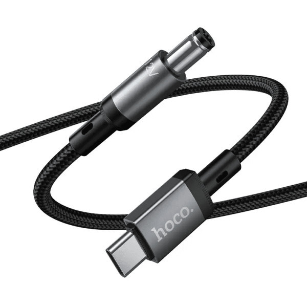 Адаптер Hoco X129 Type-C to DC 5.5 12V Black Харків - зображення 5