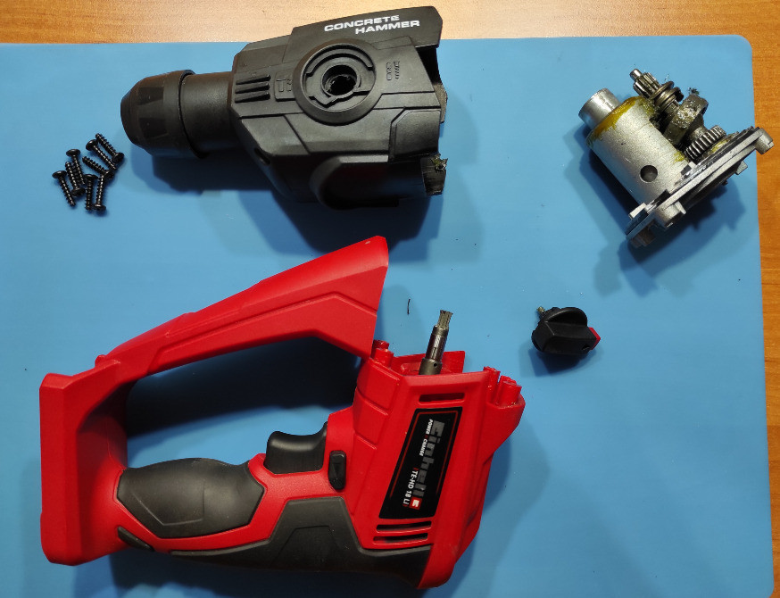 Перфоратор Einhell TE-HD 18 Li - вищерблені зубці не крутить редуктор Киев - изображение 2