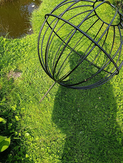 Стильний габіон для саду Садовий металевий декор Ковані вироби Івано-Франківськ - зображення 3