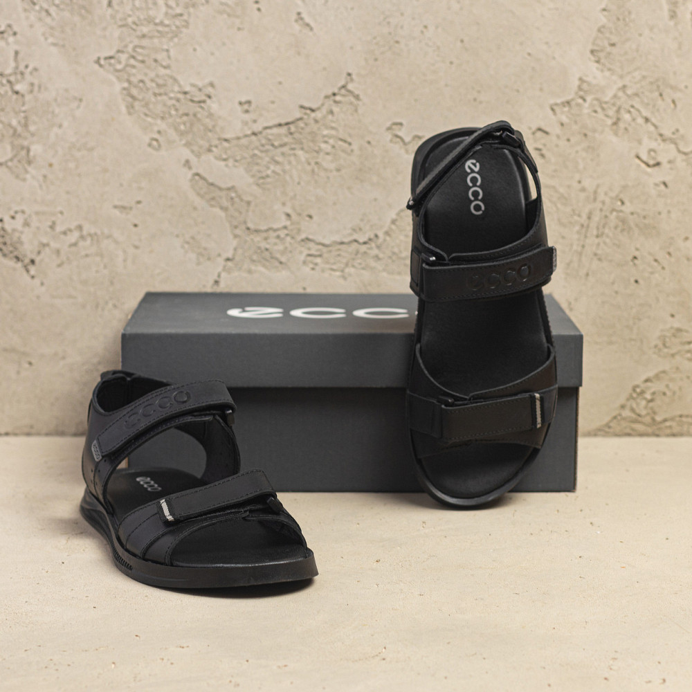 Мужские кожаные сандалии Sport Black Київ - зображення 6