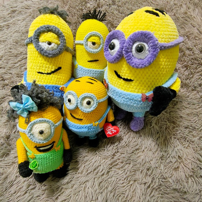 Іграшка м'яка в’язана міньйон Стюарт подарунок сувенір ручна робота hand made Нововолинськ - зображення 4