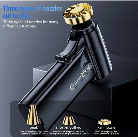 Портативний турбінний вентилятор 130 000 об/хв – потужний безщітковий двигун, акумуляторний Київ - зображення 6