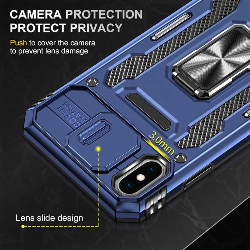Ударопрочный чехол Camshield Army Ring для Apple iPhone X / XS (5.8") Херсон - зображення 6