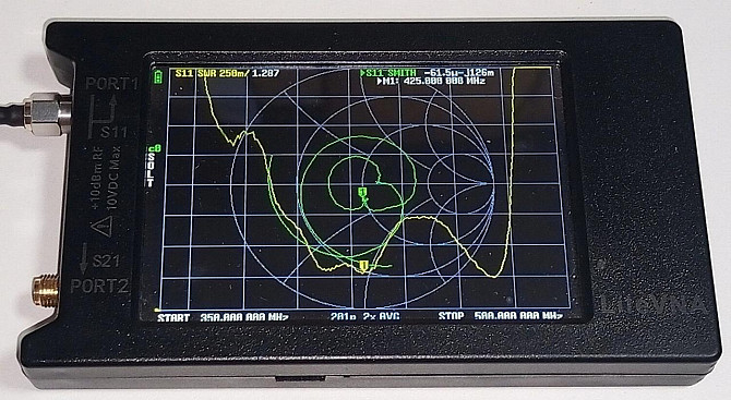 Антенна 390-485 МГц, до 50 Вт 10 дБ YP394810, кабель 1,2 м с UHF-male разъемом. Смотрите график КСВ Днепр - изображение 3
