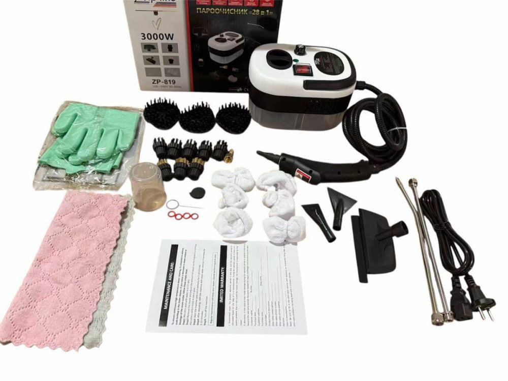 Пароочиститель ручной 28 в 1 Zepline ZP-819 3000 Вт Київ - зображення 6