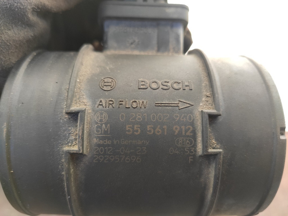 Расходомер воздуха Opel Astra J 1.3 cdti / 1.7 cdti 2009-2015 (55561912) Ковель - изображение 3