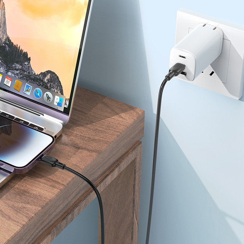 Дата кабель Borofone BX113 Lenny Type-C to Lightning 27W (3m) Херсон - зображення 7