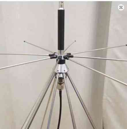 Антенна 25–1300MHz 3.5dBi до 100W, супердискоконусная D130 VHF UHF, SO239 / PL259 (SL16-K) Днепр