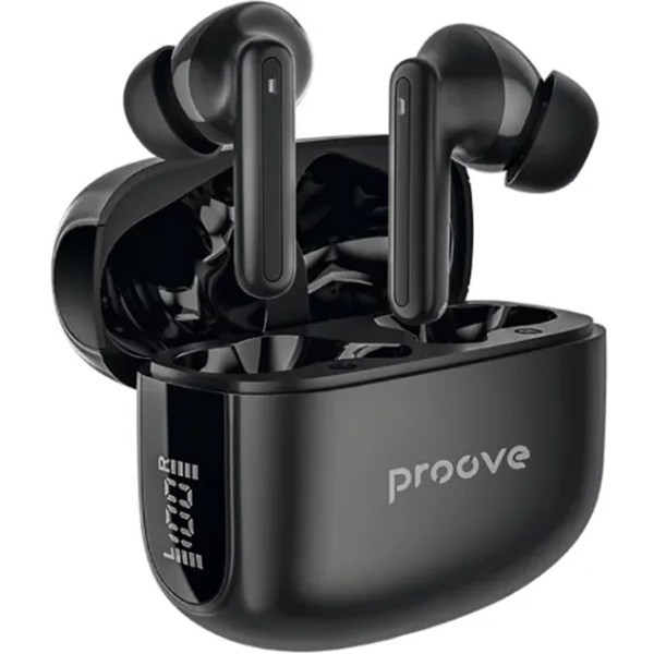 Bluetooth-гарнітура Proove Tempo TWS with ANC (APP) Black (TWTM0001AP01) (Код товару:43036) Харків - зображення 1